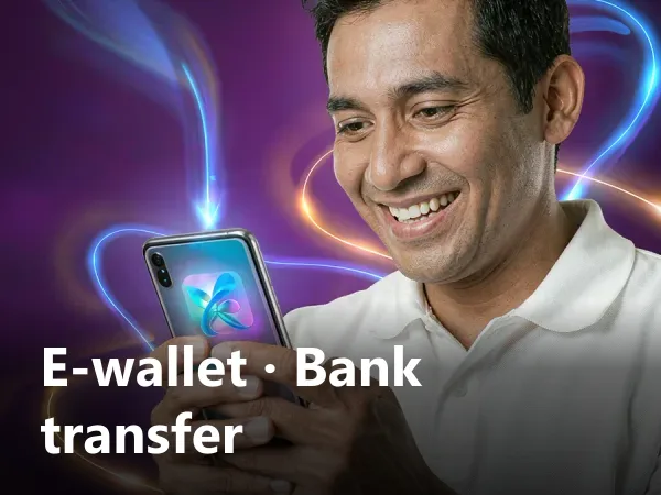 789taya E-wallet · Bank transfer
